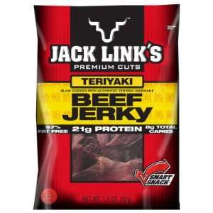 Jack Links 48642 Teriyaki Flavor Beef Jerky 1.5 Oz. (Pack 