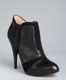 BCBGeneration black leather and suede Laddies ankle boot