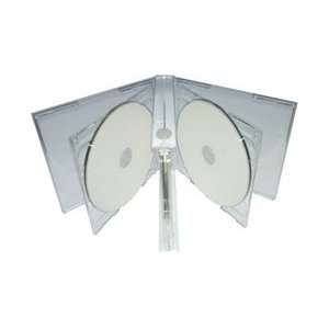  100 Clear Sextuple 6 Disc CD Jewel Case Electronics