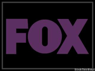 FOX Television Decal Vinyl Sticker (2x)  