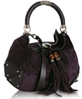 Gucci purple suede Indy hobo   