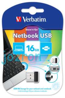 Verbatim Netbook 16GB 16G USB Flash Nano Mini Pen Drive  