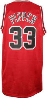 Scottie Pippen Jersey adidas Red Throwback Swingman #33 Chicago Bulls 