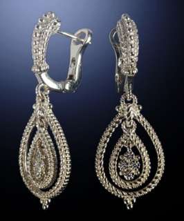Judith Ripka diamond and gold Marina drop earrings   up to 