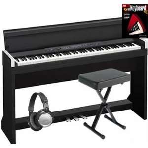  Korg LP350B Black Digital Piano HOME ESSENTIALS Bundle 