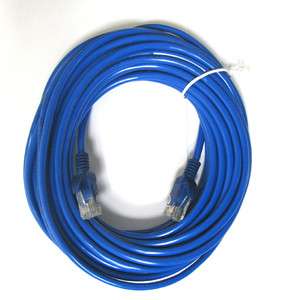   CAT5E RJ45 Network LAN Patch Ethernet Cable Snagless Cord Blue  