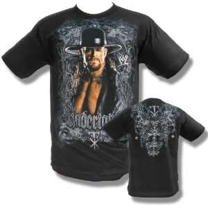  WWE The Undertaker Staring W/ Hat Kid Size XL Shirt (KT108 