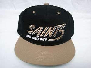 New Orleans Saints Flatbill Snapback Adjustable NFL Cap  