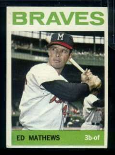 T8) 1964 Topps #35 ED MATHEWS *Atlanta Braves  