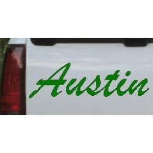   Green 44in X 13.2in    Austin Car Window Wall Laptop Decal Sticker