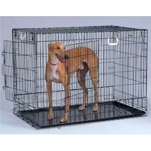 Two Door Wire Dog Crate   Black/Large