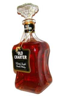 Old Charter Bourbon Whiskey Vintage Decanter Sealed  