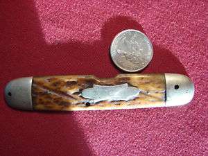 old Bone Knife Handle for parts Fits Cigar Knife  