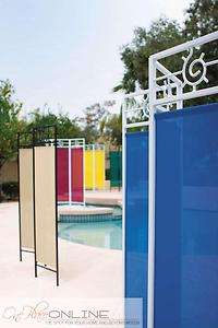   panel privacy screen room or yard divider partition with plant shelves
