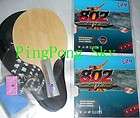   Short Pips out Custom Made Ti+Carbon Table Tennis Paddle w/Case, OFF