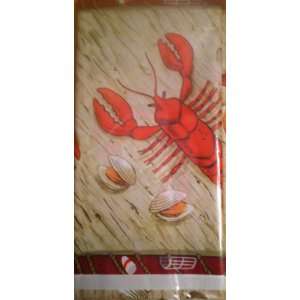  Lobster Tablecloth Plastic Waterproof Heavy Duty 54X 108 