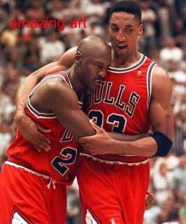 Painting Michael Jordan & Scottie Pippen Chicago bulls  
