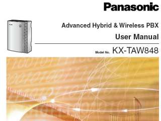 Panasonic KX TAW848 Wireless Cell Phone System Max8*48  