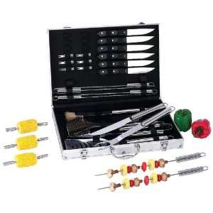   In Alum Cs By Chefmaster&trade 31pc Stainless Steel Barbeque Tool Set