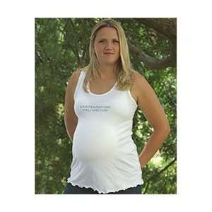 CryBaby Maternity Contraception Malfunction   Tank Top Color White 