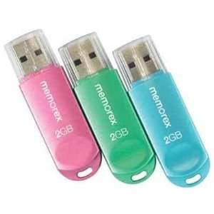  2GB TravelDrive USB Flash Drive   3 Pack