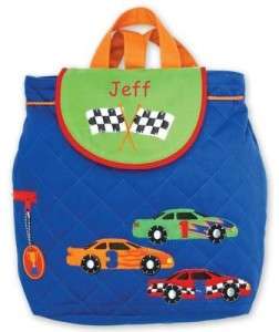   Backpack Personalized Stephen Joseph Race Car Custom Name  