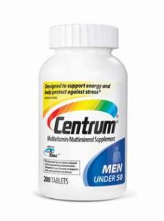  Centrum Men Under 50, Multivitamin, 200 Count Bottle 