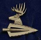 Empire Pewter Broadhead w/ Deer Head Archery Pin (A4W1)