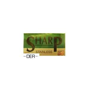  Sharp Stainless Double Edge Razor Blades   100 Ct Health 