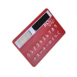   Mini Thin Credit Card Sized Solar Power Pocket Calculator Electronics