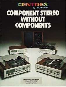 Pioneer Centrex Music Systems Catalog 1977  