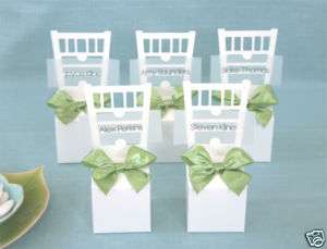 108 CHAIR PLACE CARD HOLDER BOXES Wedding Favors  