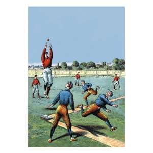    Leaping Catch on the Baseball Diamond , 24x32