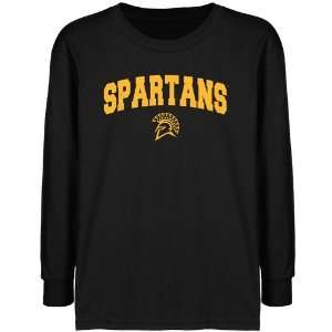   Jose State Spartans Youth Black Logo Arch T shirt