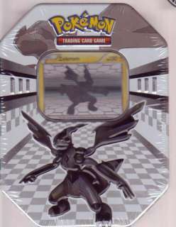 Pokemon BLACK & WHITE Zekrom Collectors Tin w/ 4 Packs  