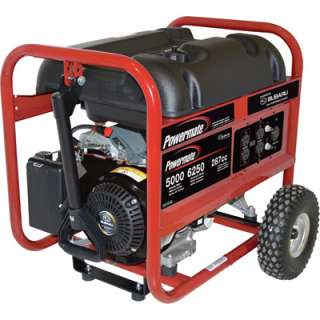 Powermate Portable Generator 6250 Surge Watts, 5K Rated Watts 