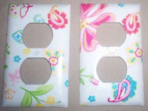 Switchplate outlet m/w Pottery Barn kids Garden Party  