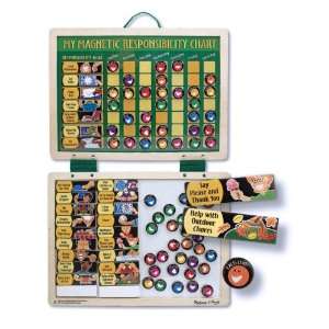    Melissa & Doug Deluxe Magnetic Responsibility Chart. Toys & Games