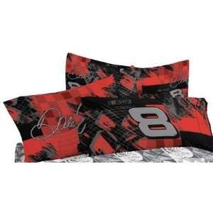  Nascar Dale Earnhardt Jr. #8 Pillow Sham Red Black Check 
