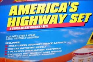 1998 Mattel McDonalds Hot Wheels Americas Highway Play Set ~VHTF 