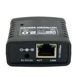   USB 2.0 Ethernet Networking LPR Print Server Share Hub Deceive Mini