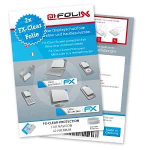 atFoliX FX Clear Invisible screen protector for Navigon 42 Premium 