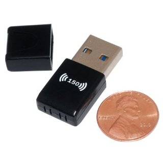 Mini WiFi USB Wireless Network Adapter Dongle Adapter 150Mbps   Black 