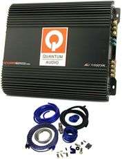 Quantum Audio QCA3500D Class D 1750 Watt RMS Mono Car Amplifier + 4 