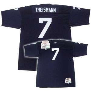  Notre Dame Fighting Irish #7 Joe Theismann Navy Collegiate Throwback 