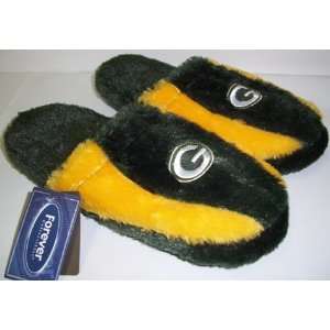 Green Bay Packers NFL Plush Slide Slippers  Sports 