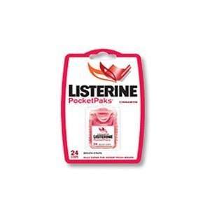  Listerine Pocket Paks Oral Care Strips, Cinnamon, Single 