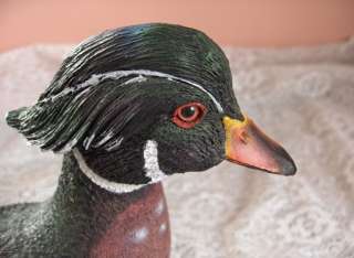 Wood Duck Ceramic Statue Sculpture Character Collectibl  