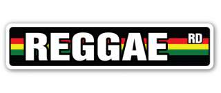 REGGAE Street Sign Jamaica weed music Marley  