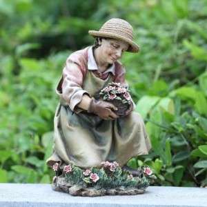 Grandma Gardener~Garden Statue Decor~12.5 Tall~NEW  